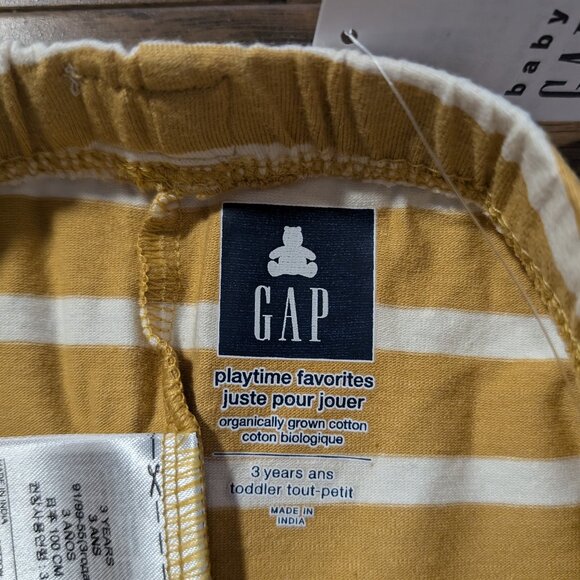 New Gap toddler organic cotton striped leggings size 3 years - Picture 4 of 10